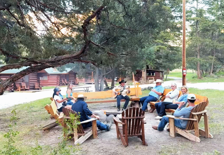Blackwater Creek Ranch_a Wyoming dude ranch - fire pit