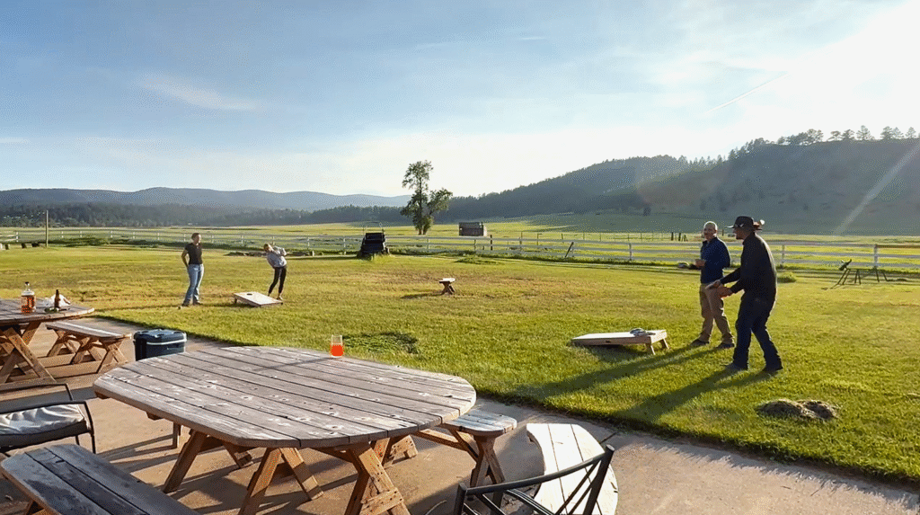 Circle Bar Ranch_Montana dude ranch_cornhole