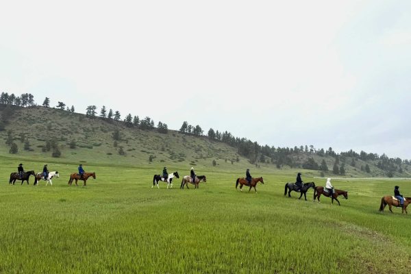 Circle Bar Ranch_a Montana dude ranch_horse rides Circle Bar Ranch_a Montana dude ranch_horse rides over hillsides