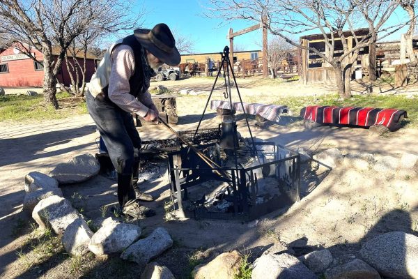 Arizona Bill at the Chuckwagon Breakfast at Tombstone Monument Ranch, an Arizona Dude Ranch